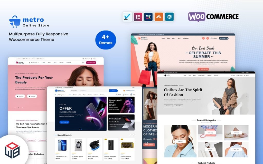 Metro – 电子产品MegaShop WooCommerce模板