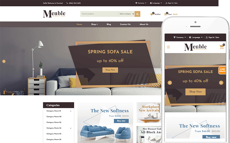 Meuble – 家具主题 WooCommerce 主题