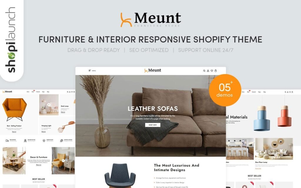 Meunt – 家具和室内响应式Shopify主题
