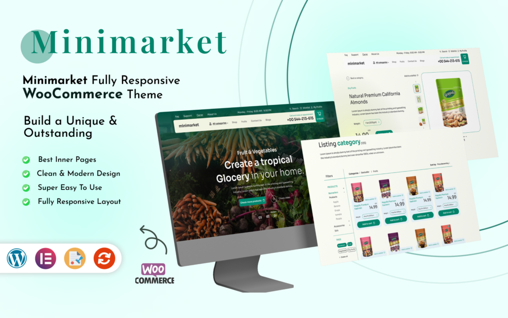Minimarket – 在线食品商店WooCommerce主题