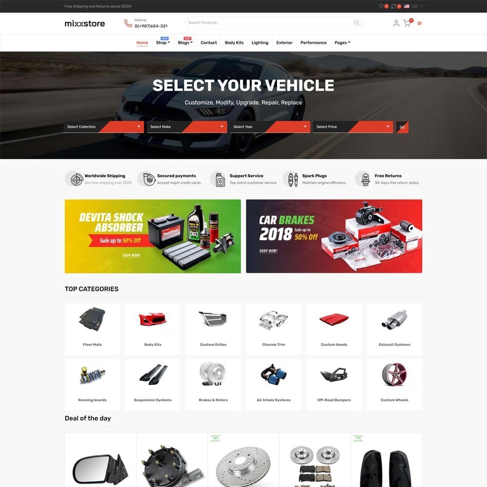 MixxStore – 响应式Shopify主题