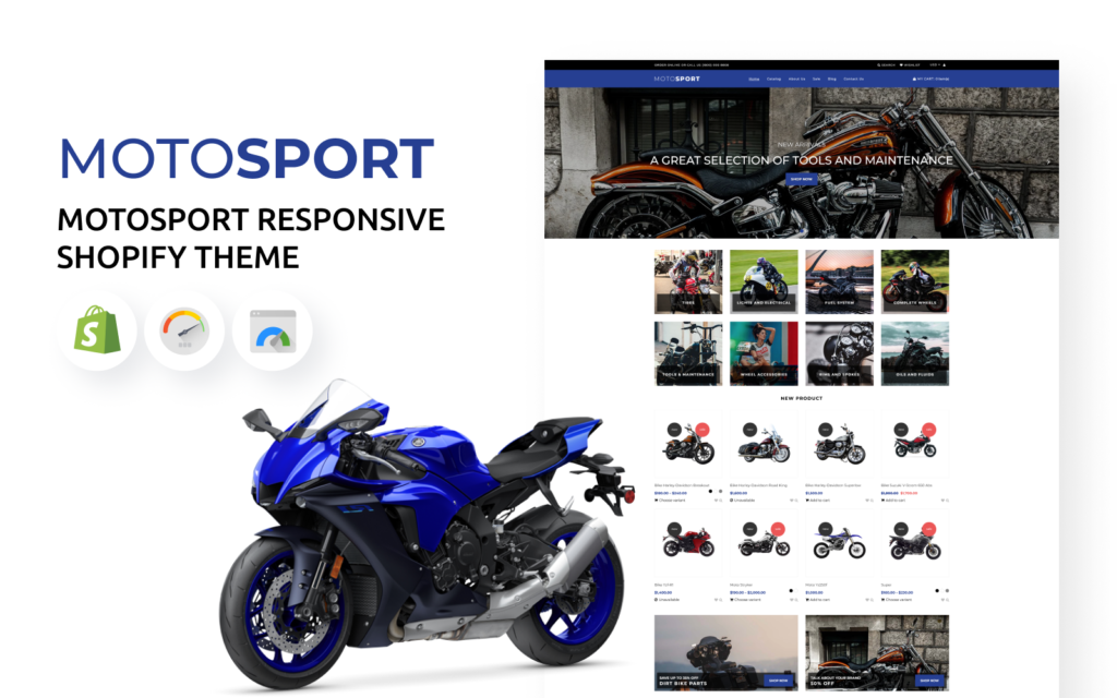 Motorsport Responsive eCommerce Shopify主题