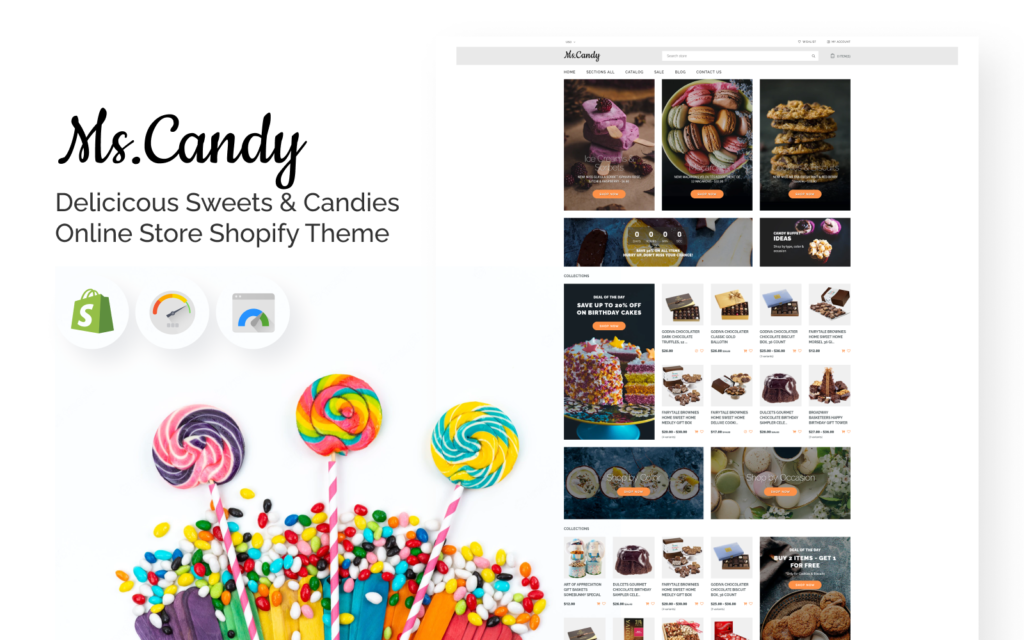 Ms. Candy – 美味糖果在线商店Shopify主题