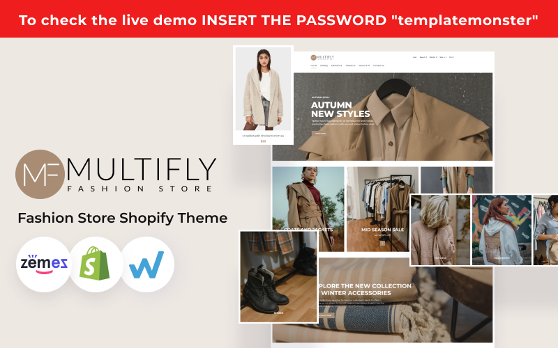 Multifly – 现代时尚商店模板 Shopify 主题