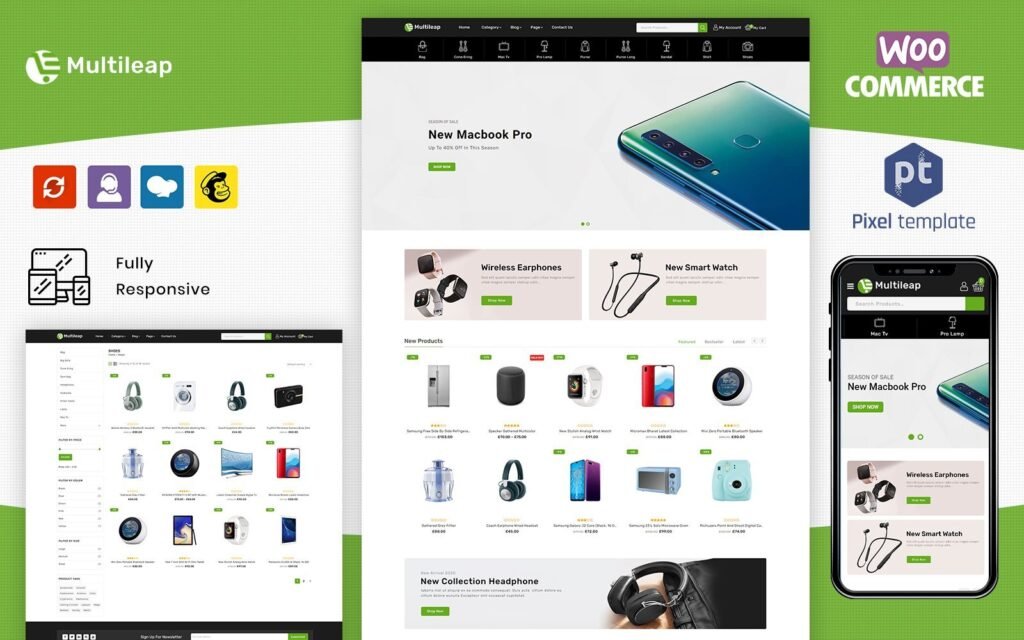 Multileap – 多用途响应式WooCommerce模板