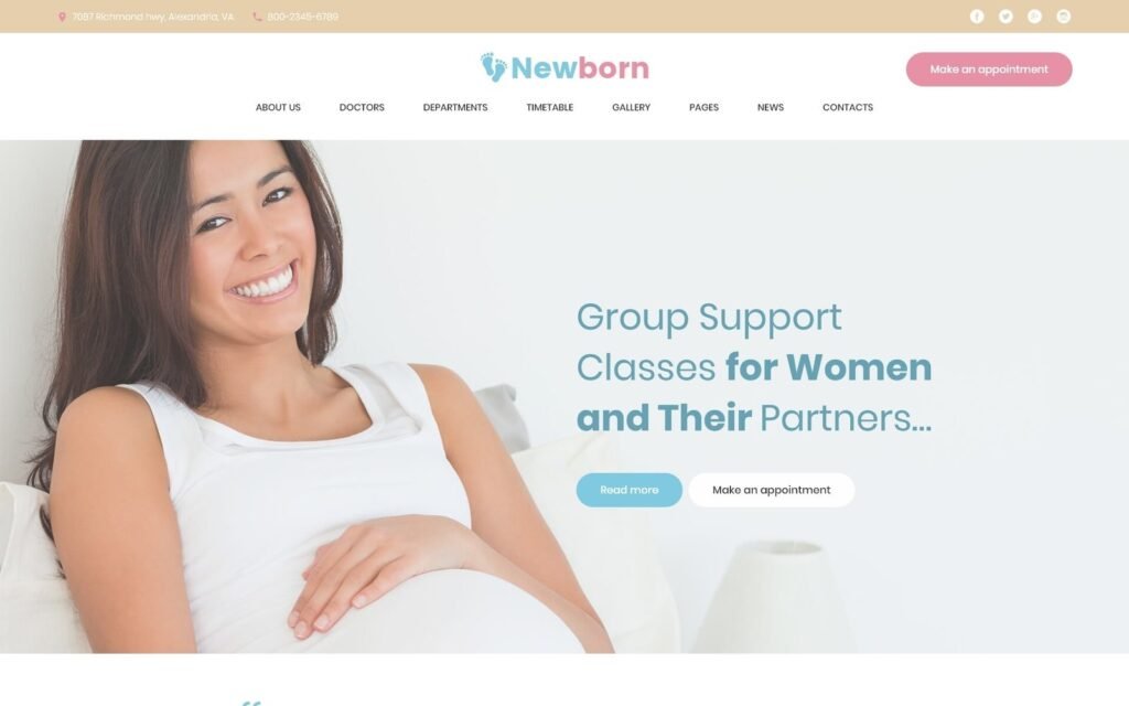 Newborn – Pregnancy Support Center WordPress Theme（新生儿 – 孕期支持中心WordPress主题）