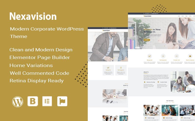 Nexavision – 使用Elementor WordPress主题的多用途网站构建工具