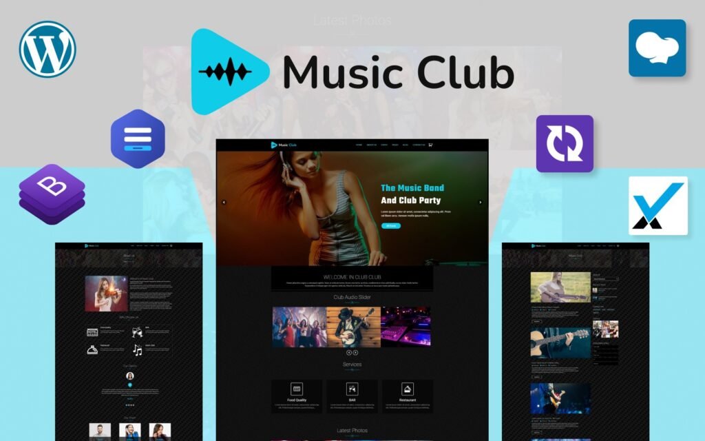夜总会 – 乐队 | 音乐派对 WordPress 主题
