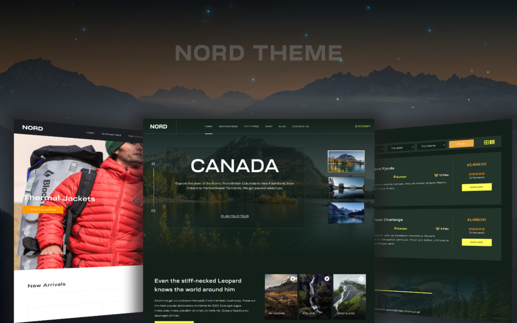 Nord Tours and Travel 是一个 Woocommerce WordPress 主题。