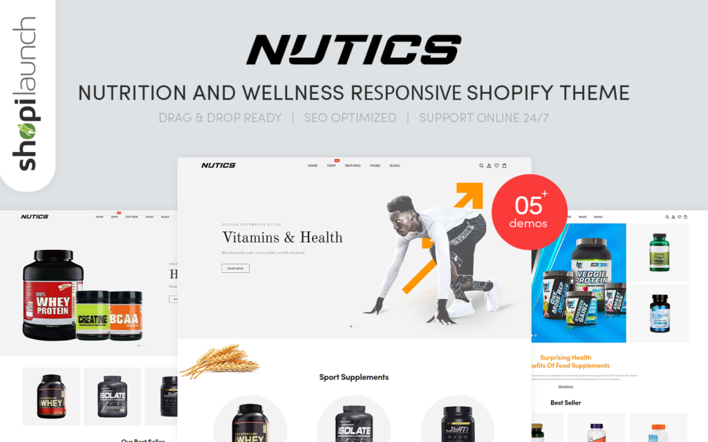 Nutics – 营养与健康响应式Shopify主题