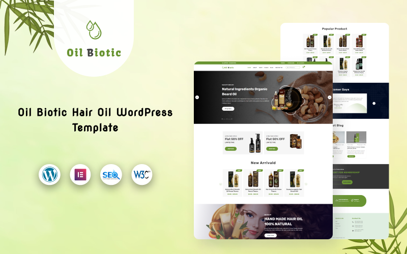 Oilbiotic – 头发油 WordPress 主题