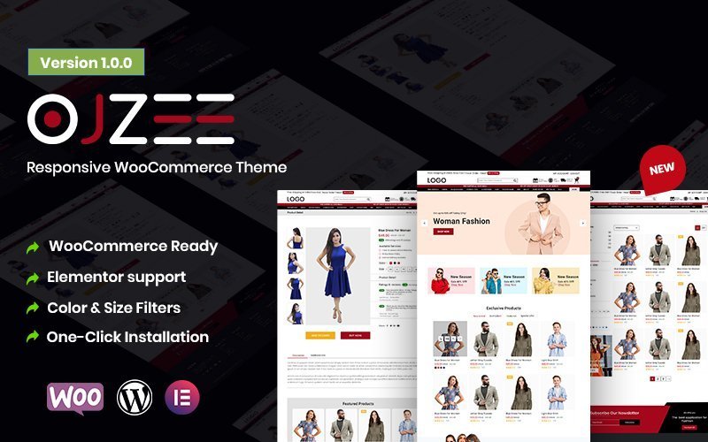 Ojzee – 响应式电子商务WordPress主题，适用于WooCommerce