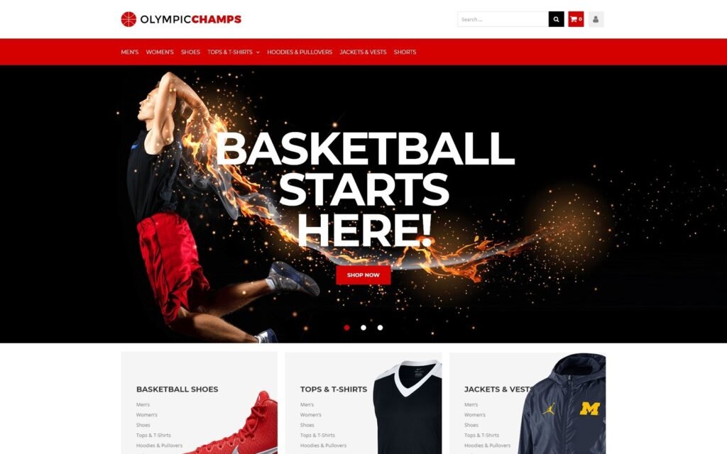 Olympicchamps – 篮球主题 Elementor WooCommerce 主题