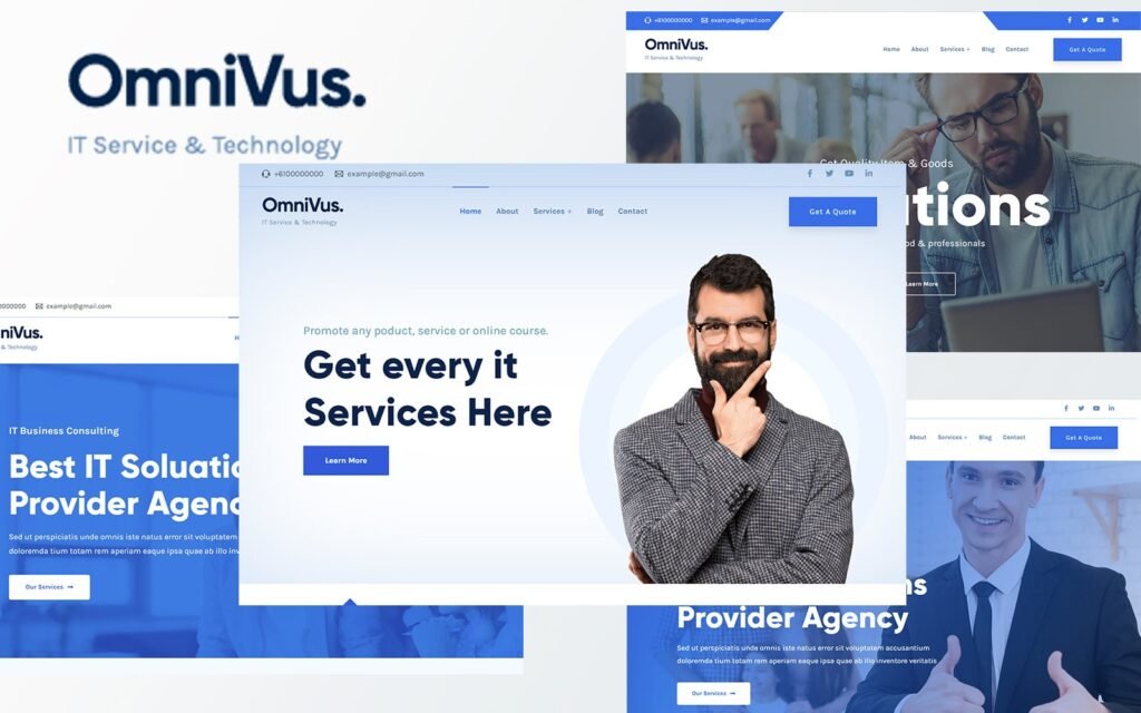 Omnivus – IT解决方案与服务WordPress主题