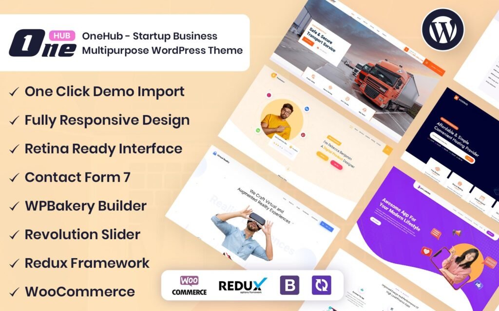 OneHub – 初创业务多用途WordPress主题