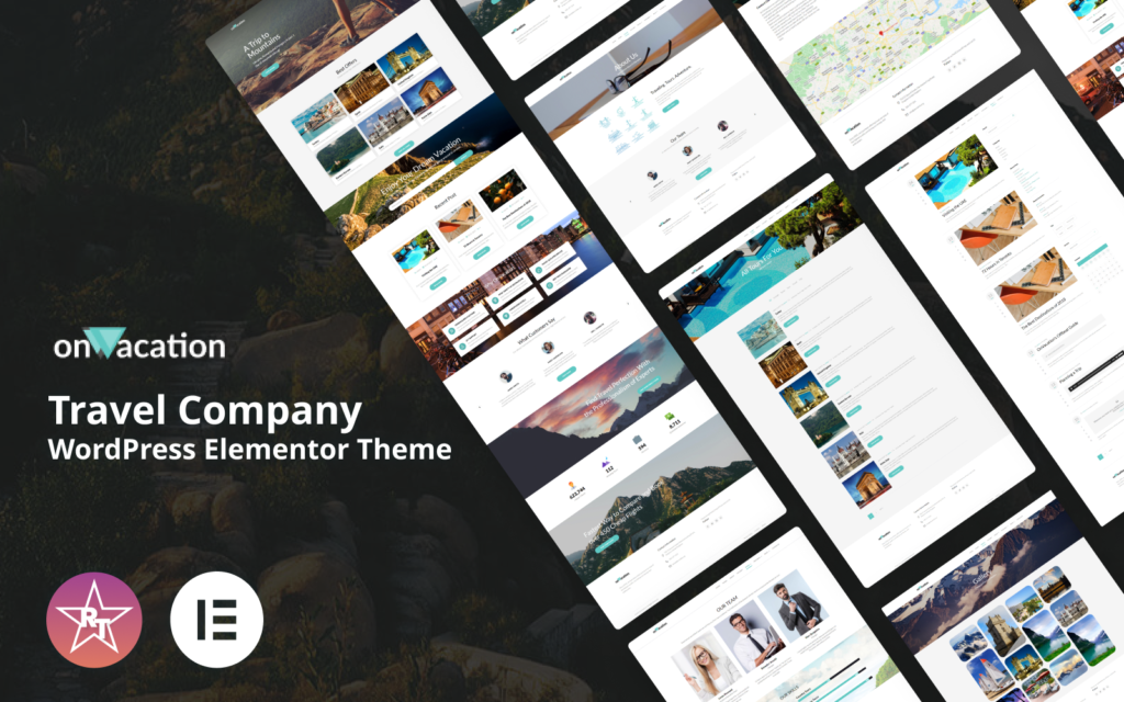 OnVacation – 旅行公司WordPress Elementor主题