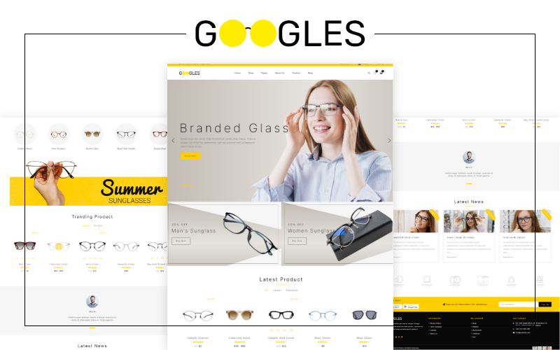 Oogles – 光学多用途 WooCommerce 主题