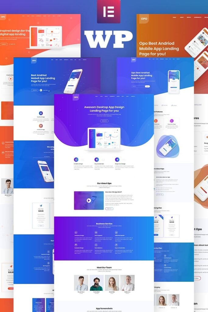 Opo – 创意应用、软件、Web 应用和创业技术公司的 WordPress 主题