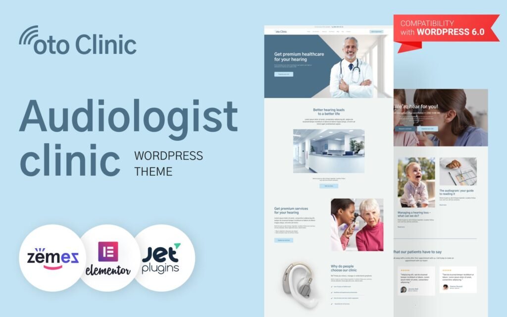 OTO Clinic – ENT Specialist WordPress Theme

OTO Clinic是一个专为耳鼻喉科专家设计的WordPress主题。