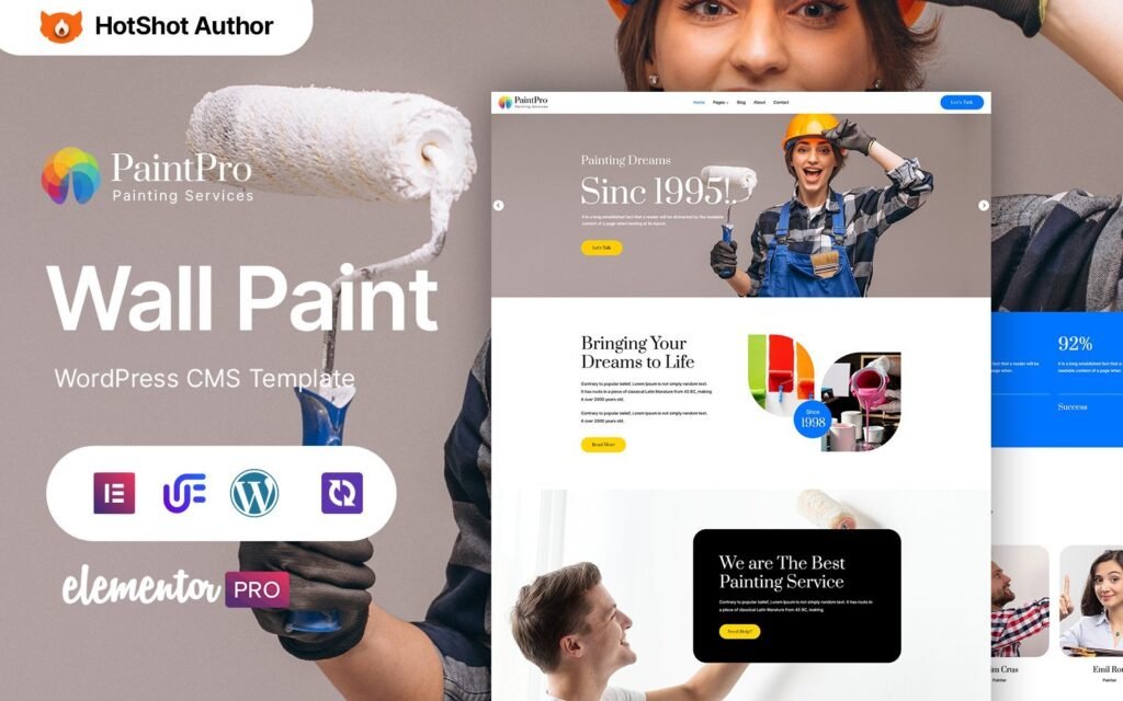 PaintPro – 墙纸和油漆 WordPress Elementor 主题