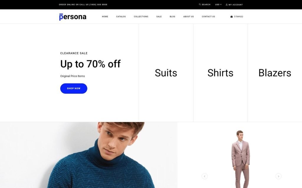 Persona – 时尚男装店Shopify主题