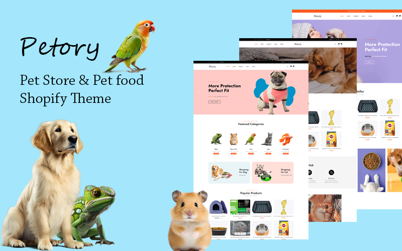 Petory – 宠物玩具和食品响应式Shopify主题