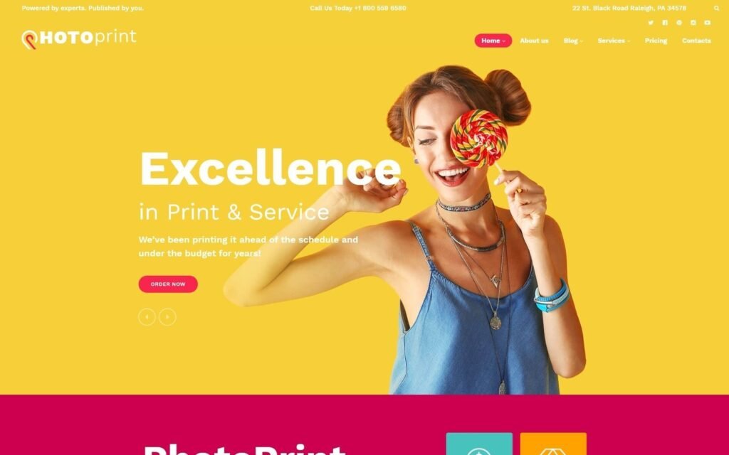 PhotoPrint – 印刷店响应式WordPress主题