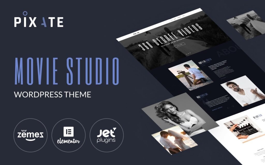 Pixate – 电影工作室WordPress主题