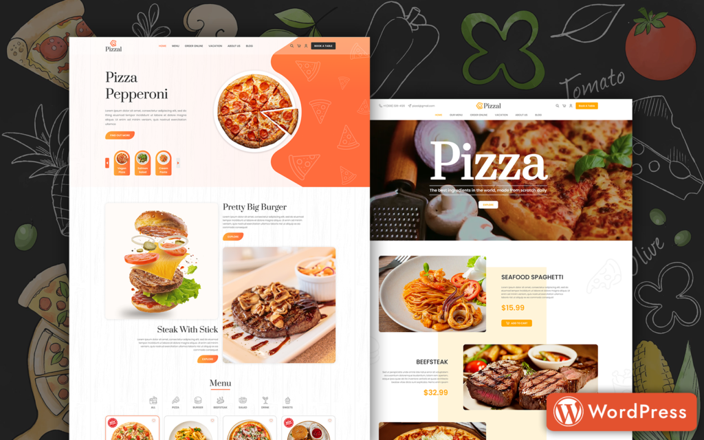 Pizzal – 快餐和餐厅WordPress主题