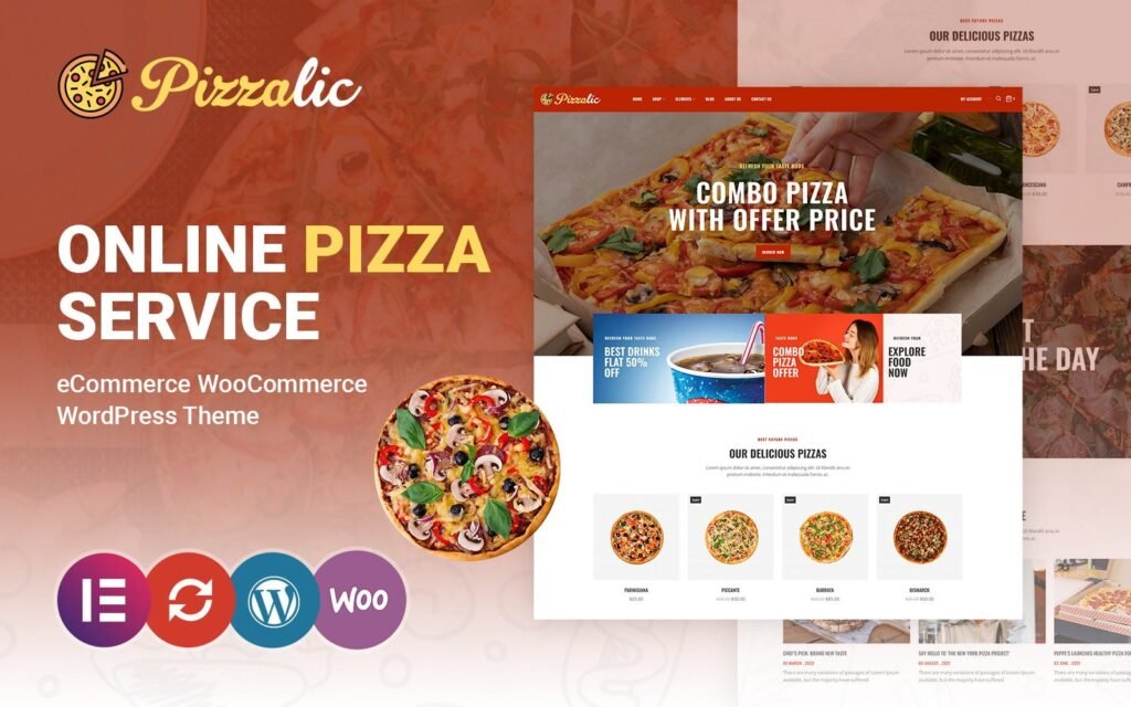 Pizzalic – 披萨和快餐餐厅WooCommerce主题