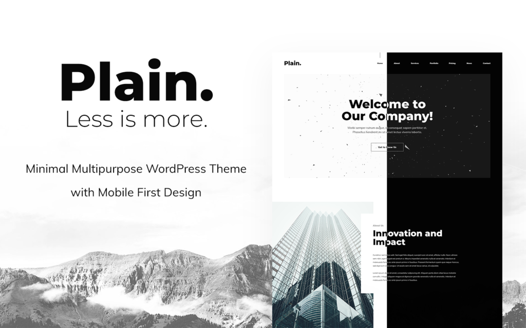 Plain – 极简多用途WordPress主题