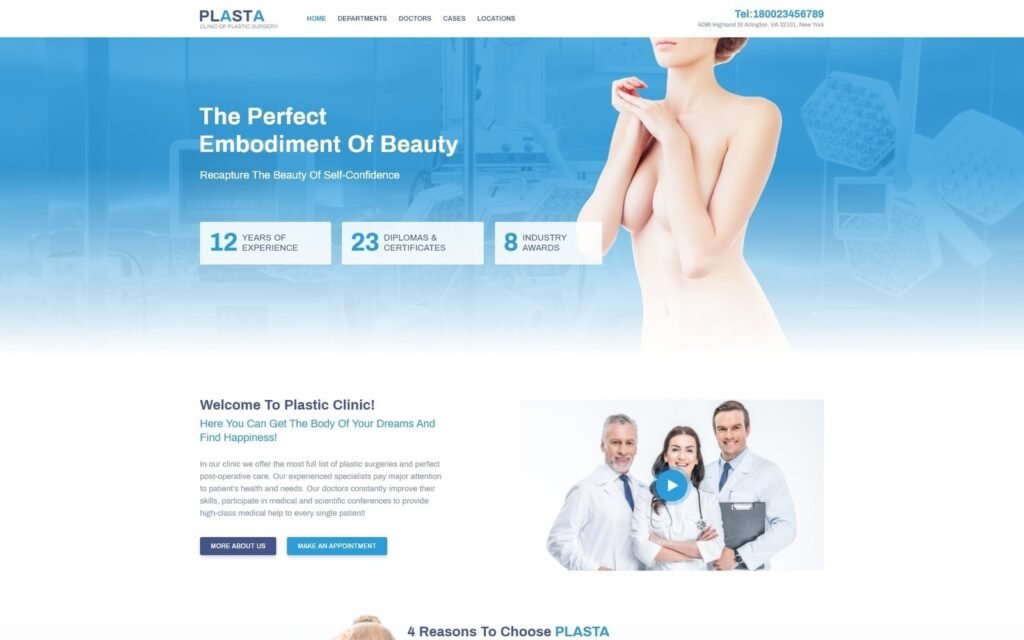 Plasta – 医疗WordPress Elementor主题