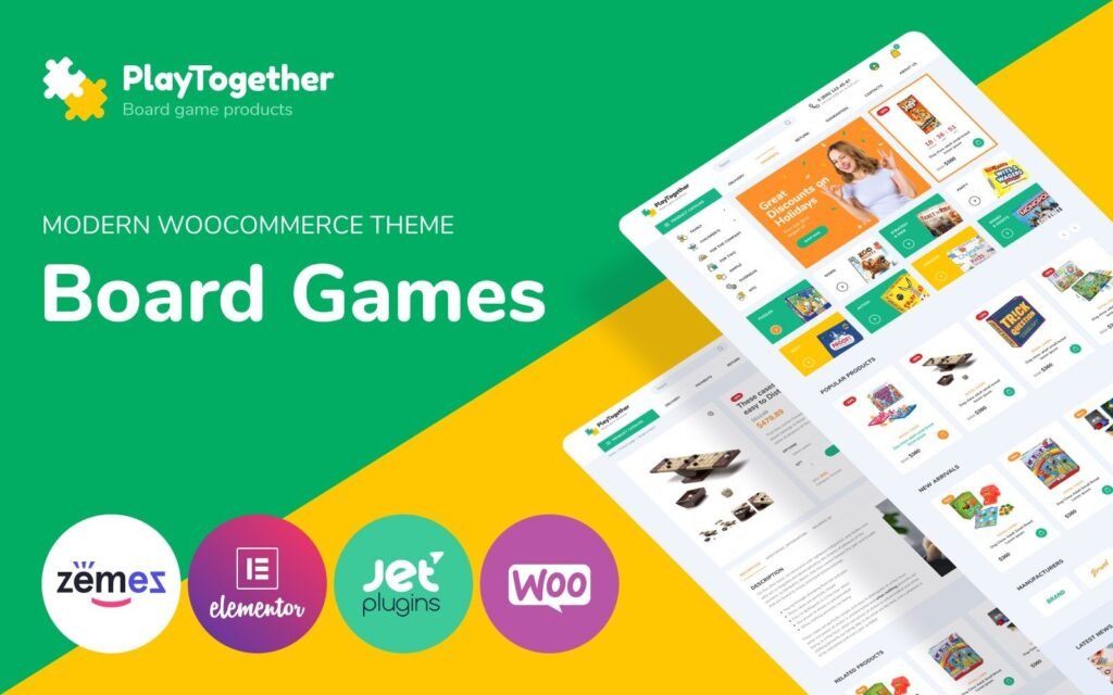 PlayTogether – 桌游购物 Elementor WooCommerce 主题