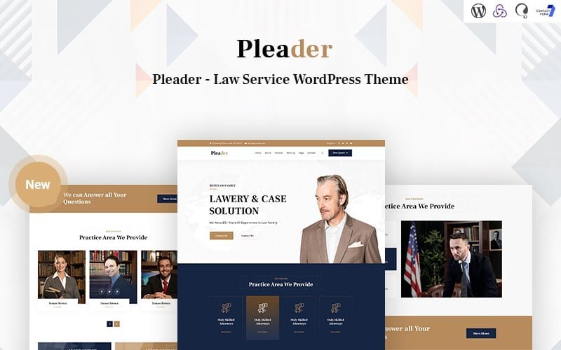 Pleader- 法律服务响应式WordPress主题