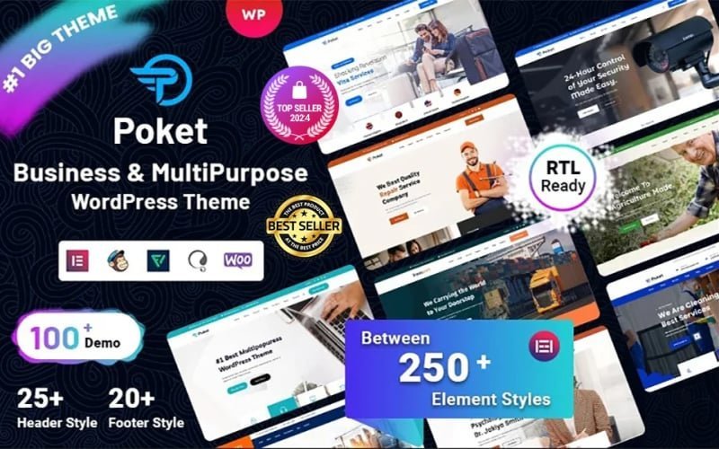Poket – 企业和多用途响应式 WordPress 主题