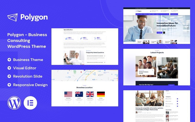 Polygon – 商业咨询WordPress主题