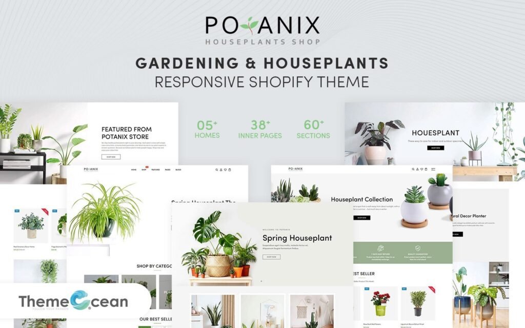Potanix – 园艺和室内植物 Shopify 主题