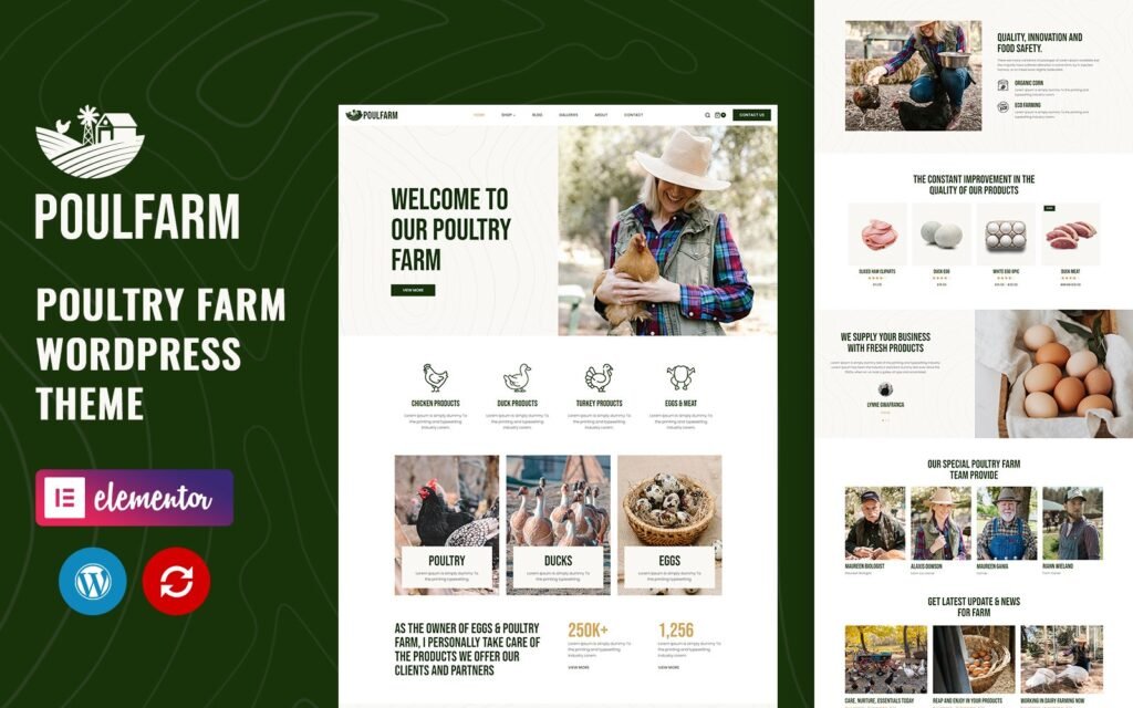 Poulfarm – 家禽农场和农业WordPress主题