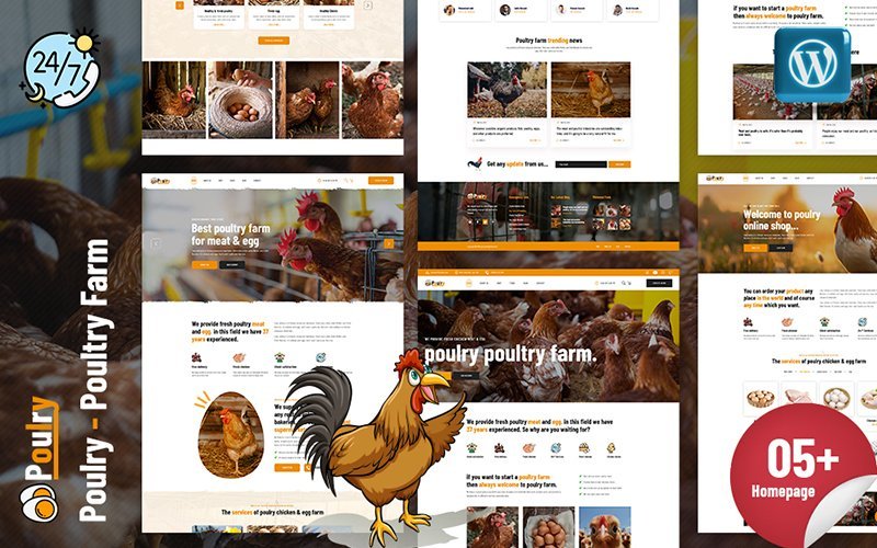 Poulry – 家禽养殖场 Elementor WordPress 主题