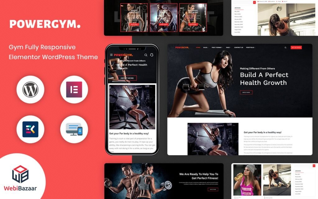 PowerGym – 多功能健身房健身和健美WordPress主题