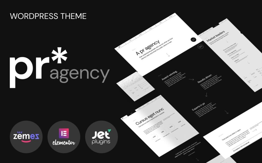 PR Agency – 基于Elementor的WordPress主题