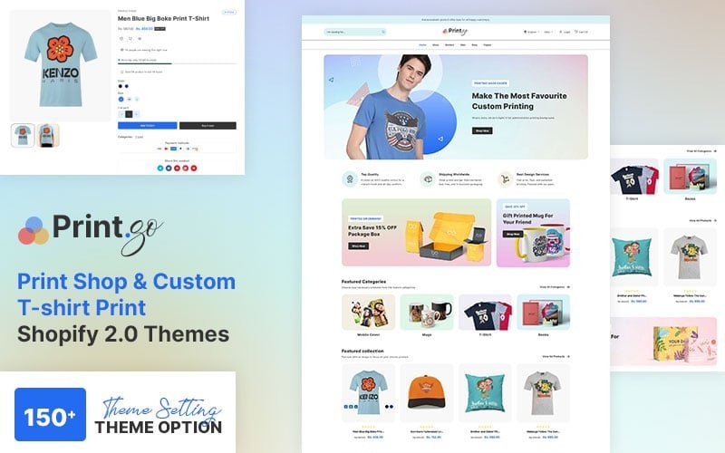 Printgo – 打印店 & T恤印刷时尚多用途Shopify 2.0响应主题