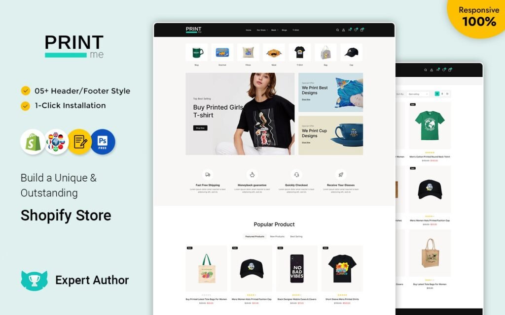 Printme – 打印服务多用途响应式Shopify主题