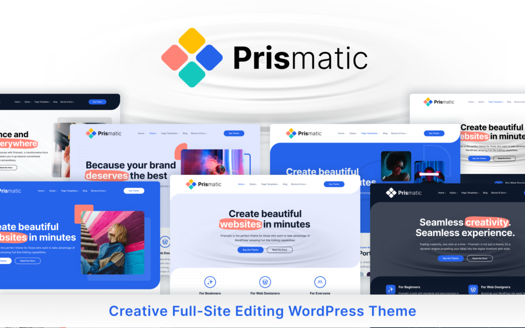 Prismatic – 创意代理全站编辑WordPress主题