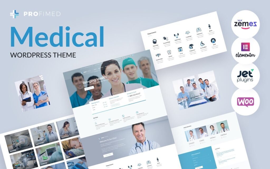 Profimed – 医疗网站WordPress Elementor主题