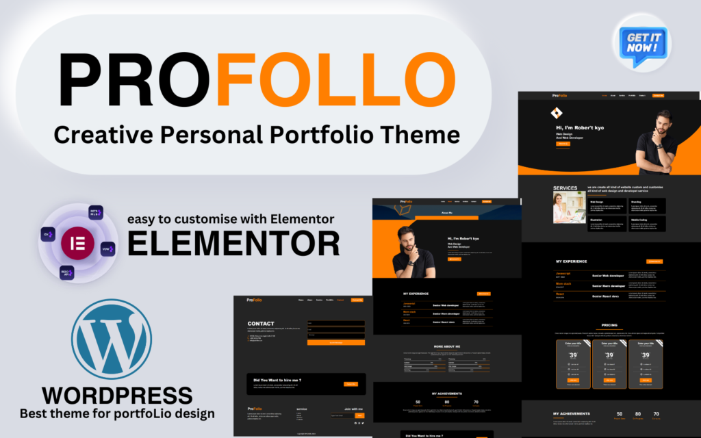 Profollo 创意作品集 WordPress 主题