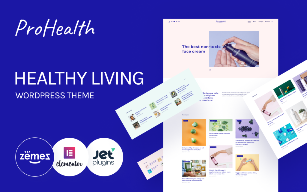 ProHealth – 整洁柔软的健康生活WordPress主题