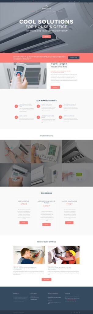 Propello – 空调维护的 WordPress 主题