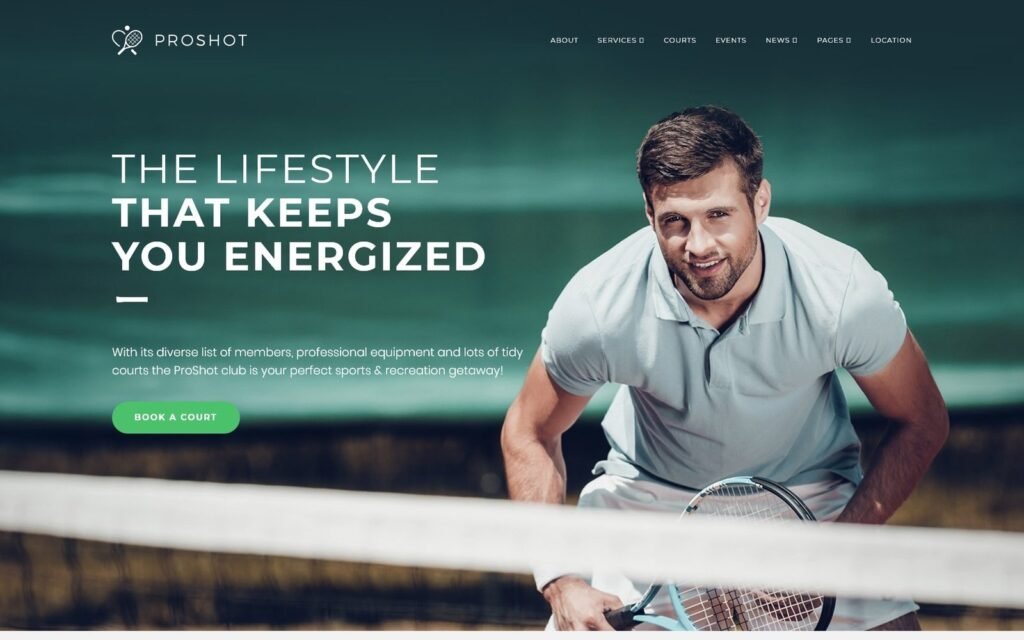 ProShot – 网球俱乐部响应式WordPress主题