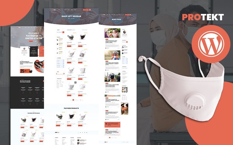 Protekt 医用口罩商店 WooCommerce 主题